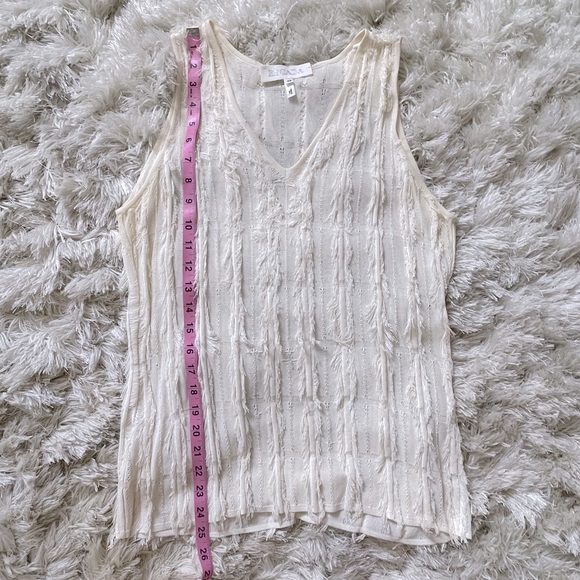 Escada Fringe Cardigan and Tank Top Set - Picture 8 of 10